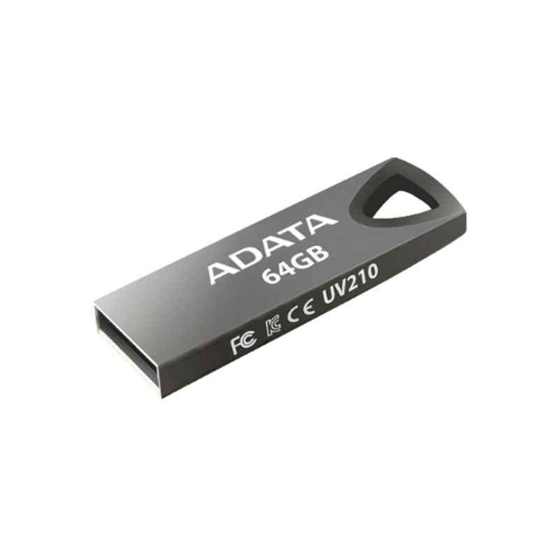 Adata UV210 64GB Metal Metallic Grey USB 2.0 Pen Drive