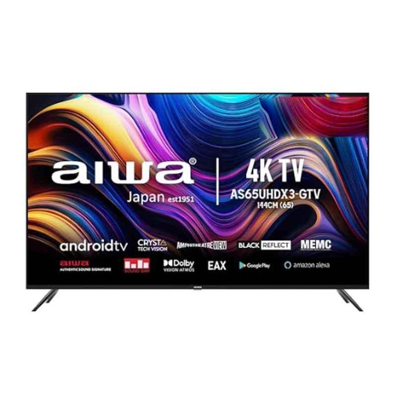 Aiwa Magnifiq 65 inch Black 4K Ultra HD Smart Android LED TV, PE-A65UHDX3