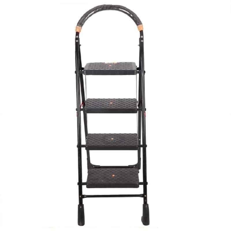 Homace 150kg 4 Step Steel  Black Ladder