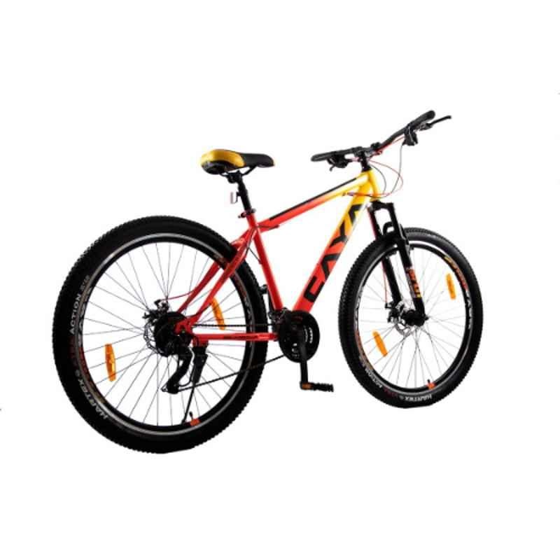 Caya Split-29 18.5 inch Steel Split Yellow & Orange Adult Cycle, Tyre Size: 29 inch