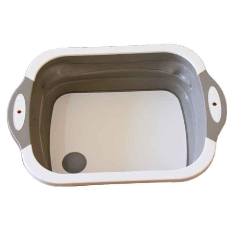 DeoDap Plastic & Rubber Collapsible Cutting Board with Dish Tub Basket, 0098A