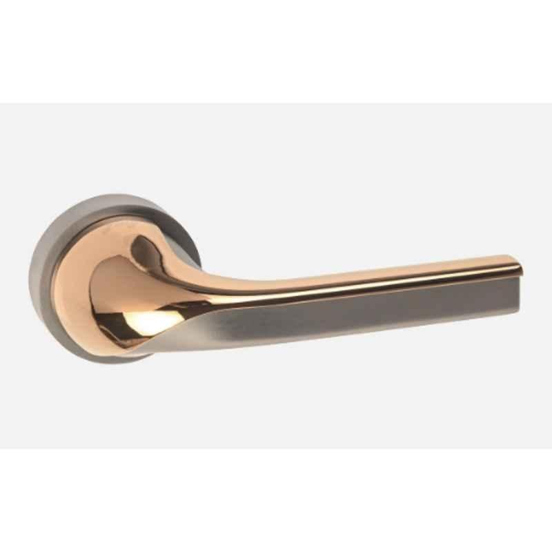 Jolly Cronos Stainless Steel MAB Finish Mortise Door Handle Set with Lock Body, MB-PVDRG