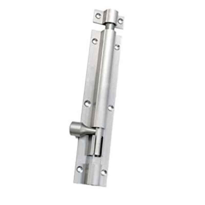 Smart Shophar 6 inch Brass Nickel Silver Plain Tower Bolt, SHA10TW-PLAN-NS06-P1 (Pack of 4)