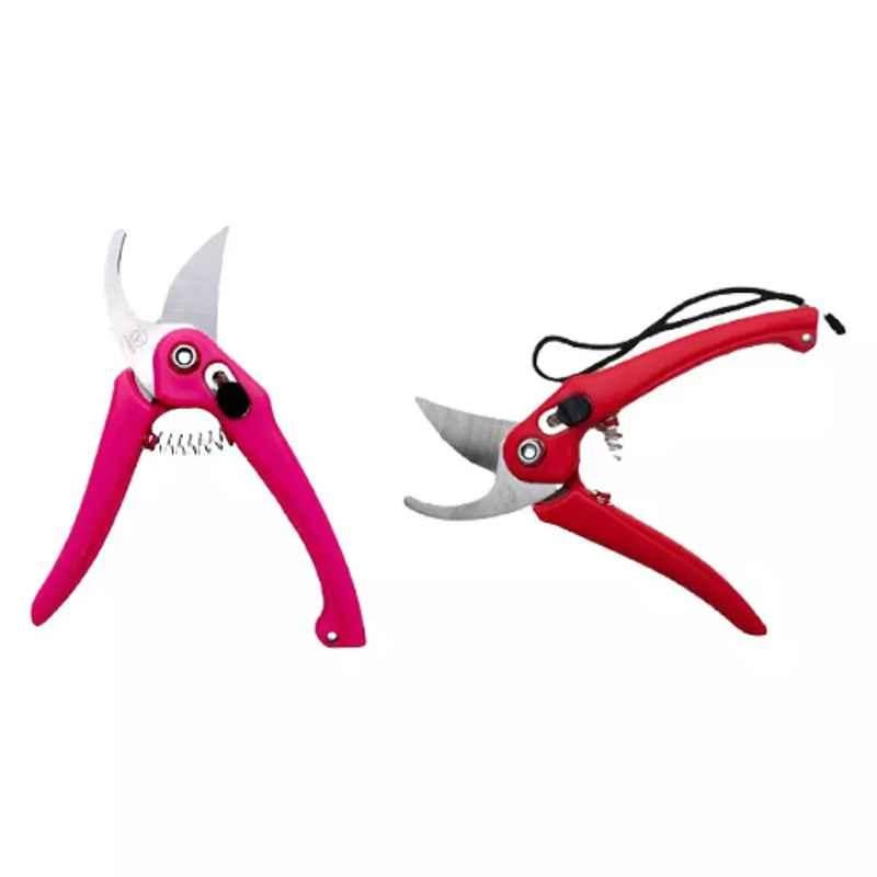 Sky Blue 0.98 inch Iron Bypass Pruner, SBPRUNERMDX0224 (Pack of 2)