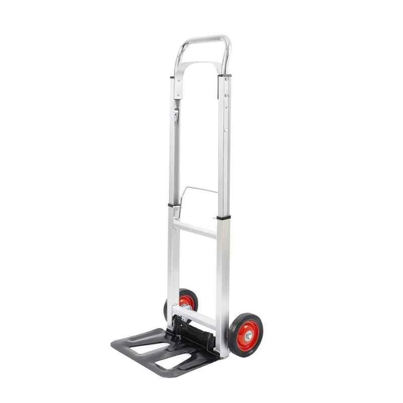 Welbuilt 90kg Aluminium Portable & Foldable Hand Truck with Telescopic Handle & Rubber Wheels