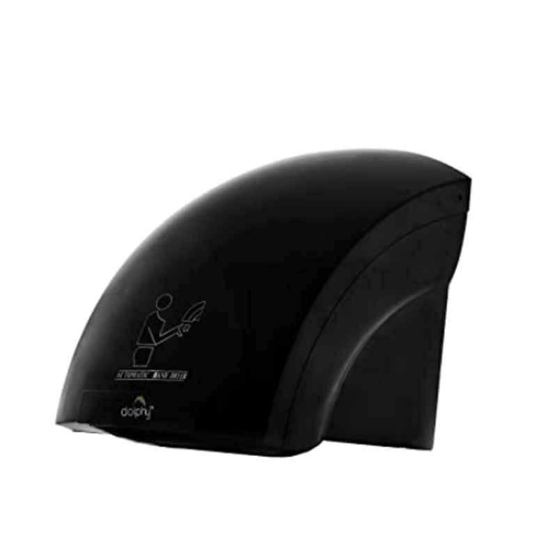 Dolphy 1800W 220V ABS Plastic Black Automatic Bathroom Hand Dryer, DAHD0002