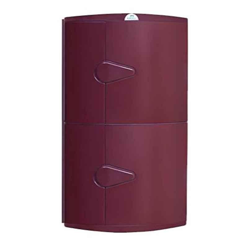 Nilkamal 2D Plastic Maroon Double Door Corner Cabinet