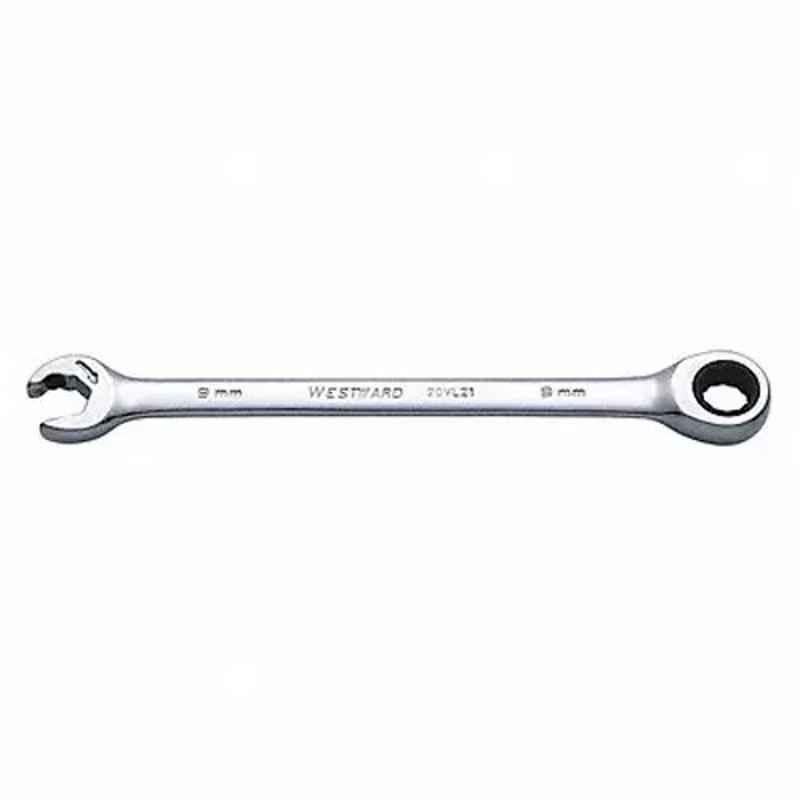 Westward 5-7/8 inch Alloy Steel Chrome Ratchet Wrench, 20VL21
