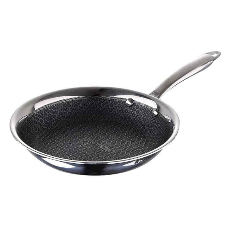 Bergner Hitech Prism 16cm Silver Non Stick Stainless Steel Frypan, BG-31168-MM