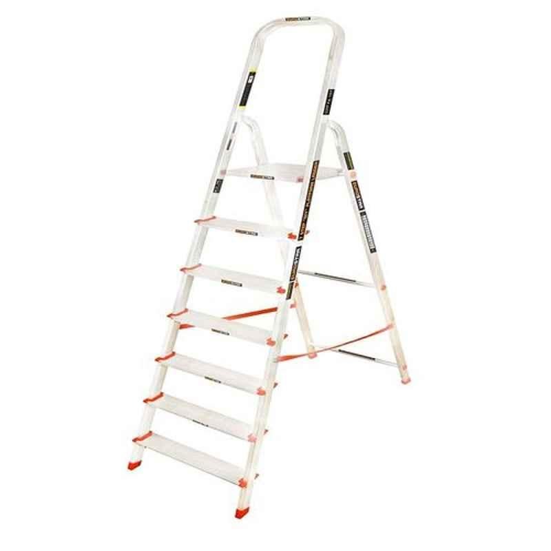 Eurostar 107 Aluminium Silver 6 Steps Ladder with Platform
