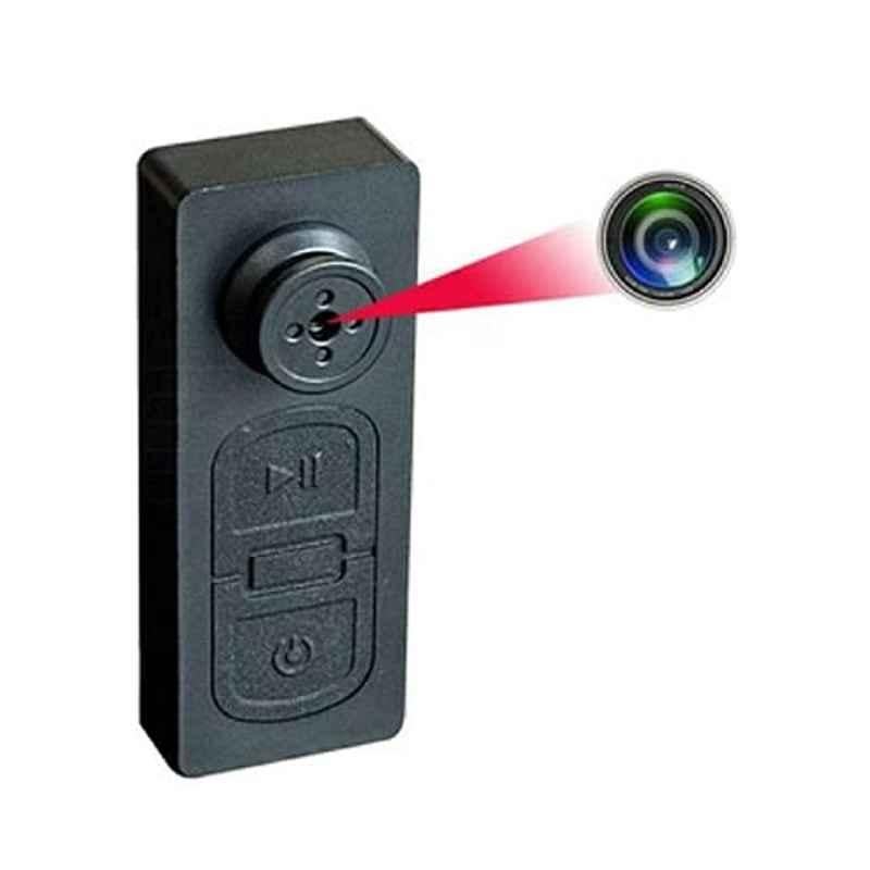 Maizic 2MP Black Hidden Shirt Bee Button Mini Smart Portable Camera, MaizicDUBspy02