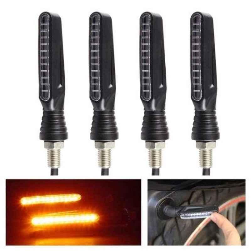 A4S 4 Pcs Front Rear LED Indicator Light Set for Honda CB Unicorn 160, ASTL1001