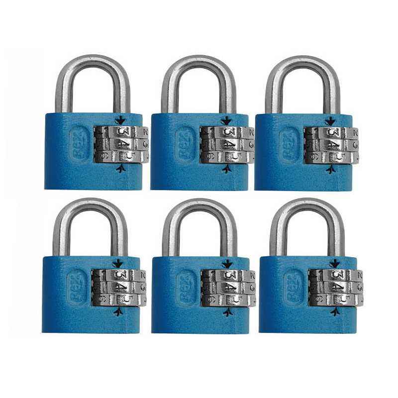 Smart Shophar 3 Digit xxlarge Number Padlock, 54025-PL3D-Z00-P6 (Pack of 6)