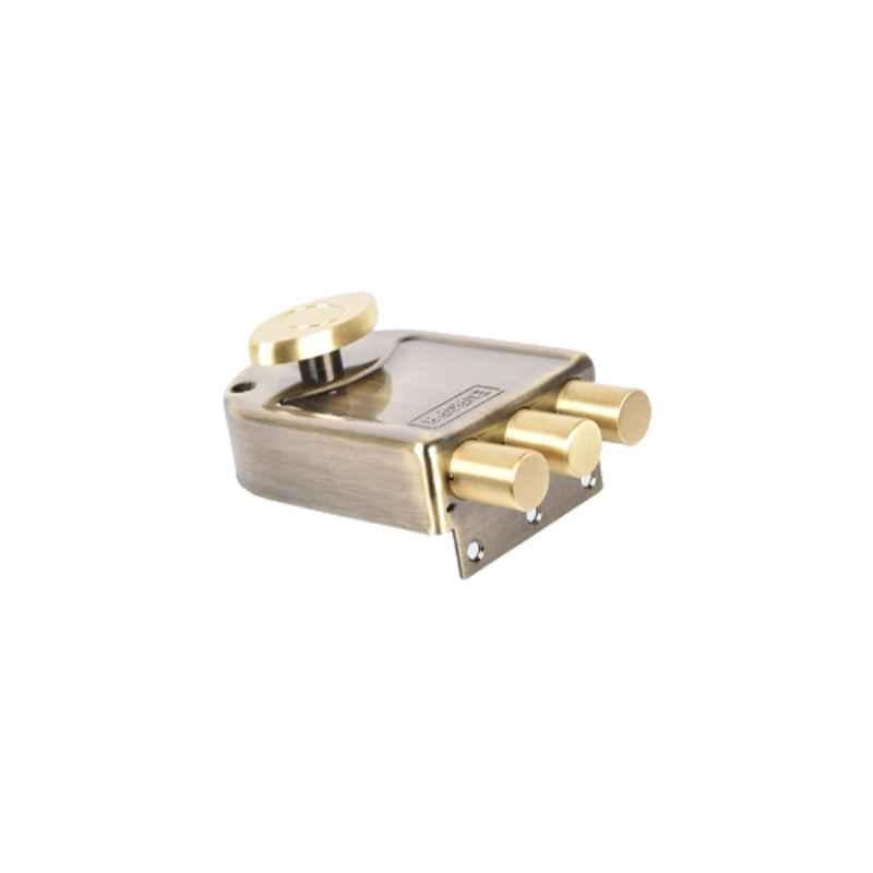 Europa 20mm 14 Pin Antique Brass Main Door Lock with 3 Dead Bolts for Highest Security, 8113