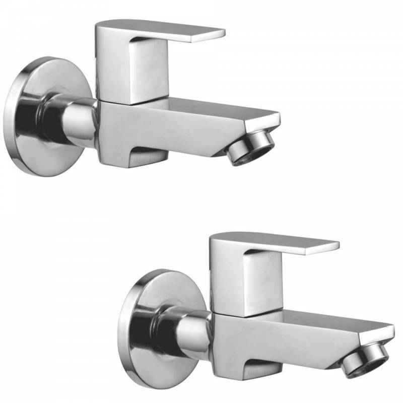 Jainex Era Bibcock  with Wall Flange & Free Tap Cleaner, ERA-6612-S2 (Pack of 2)