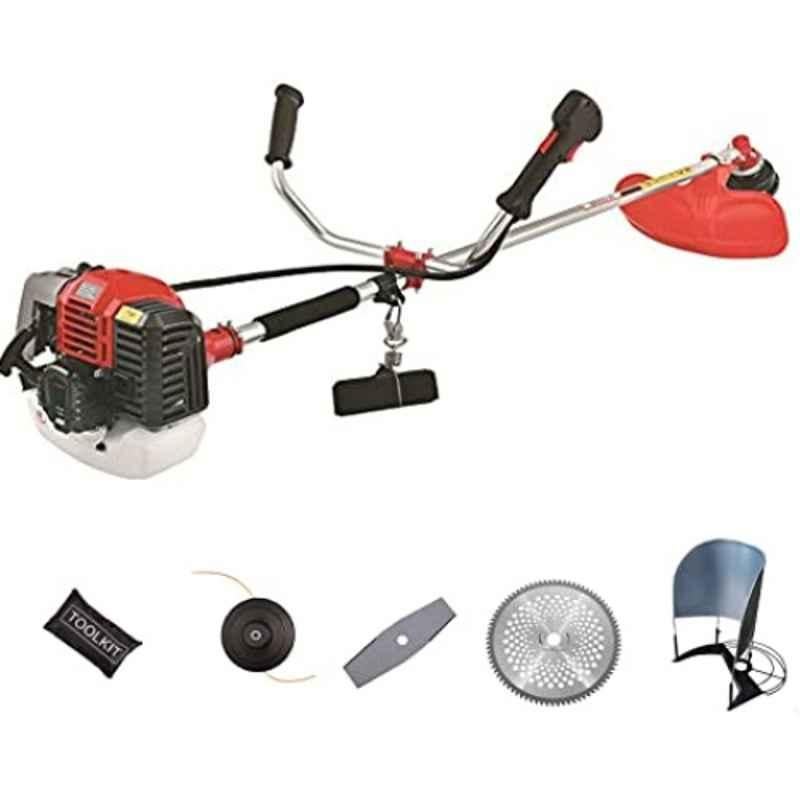 KISTON KOREA 2.2HP 52CC 2 Stroke Heavy Duty Petrol Engine Brush Cutter with Paddy Guard & Accessories Set, KEBC52