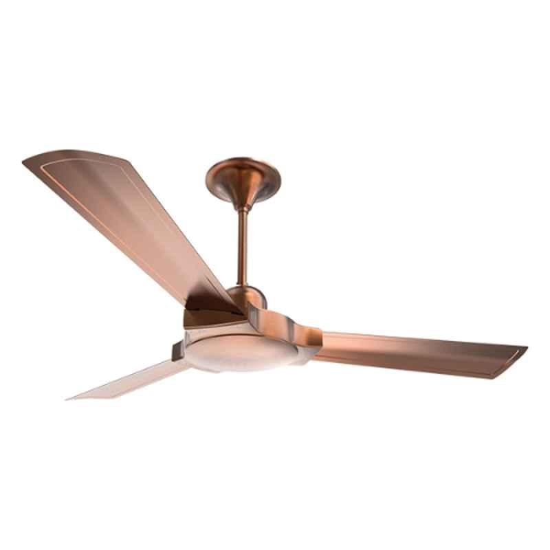 Breezalit Platina 75W Antique Copper Designer Ceiling Fan, BZ065, Sweep: 1200 mm
