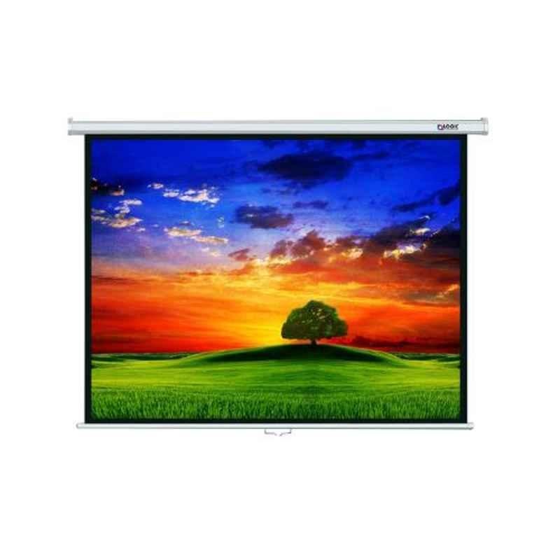 Logic Classic 100 inch White & Black Instalock Slow Projection Screen, LG-CS100