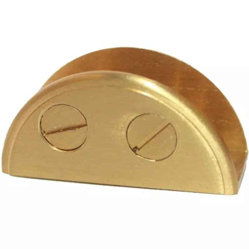 RiseOm 10mm Gold Yellow Brass D Clamp Bracket, 77-JP40-YQ7M (Pack of 4)