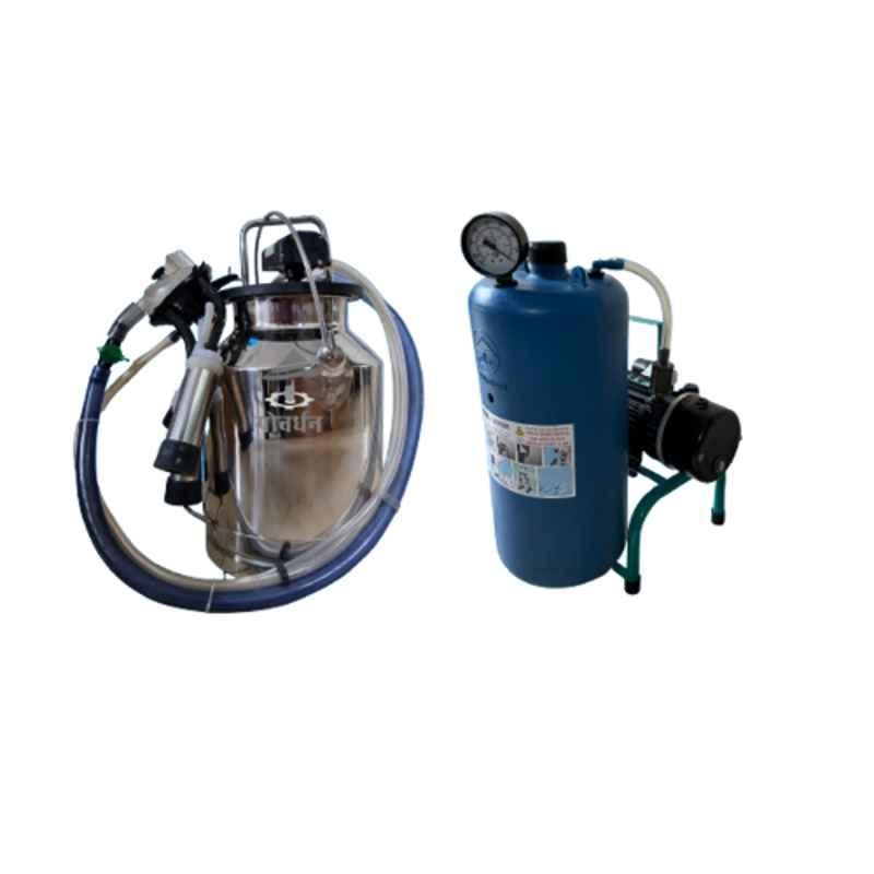 Govardhan 25 Litre Stainless Steel Milking Machine, MT03
