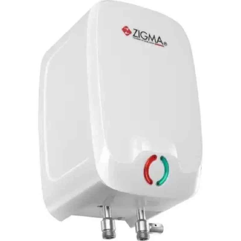Zigma Jiff 2000W 3 Litre Stainless Steel Vertical Instant Water Geyser with Copper Element