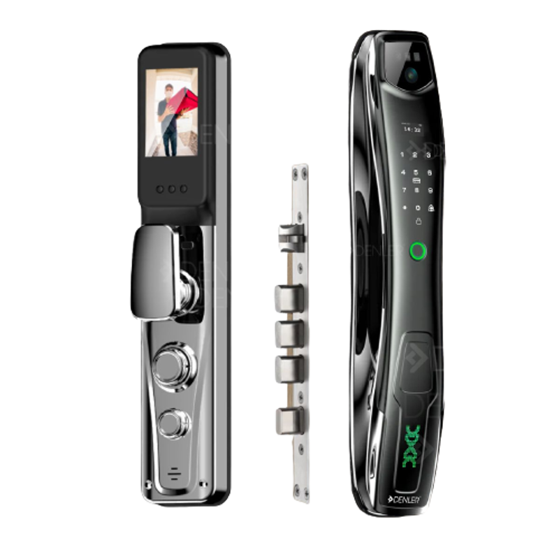 Denler DXL Digital Smart Door Lock with 3D Face Recognition, Fingerprint, RFID Card, PIN & Keys