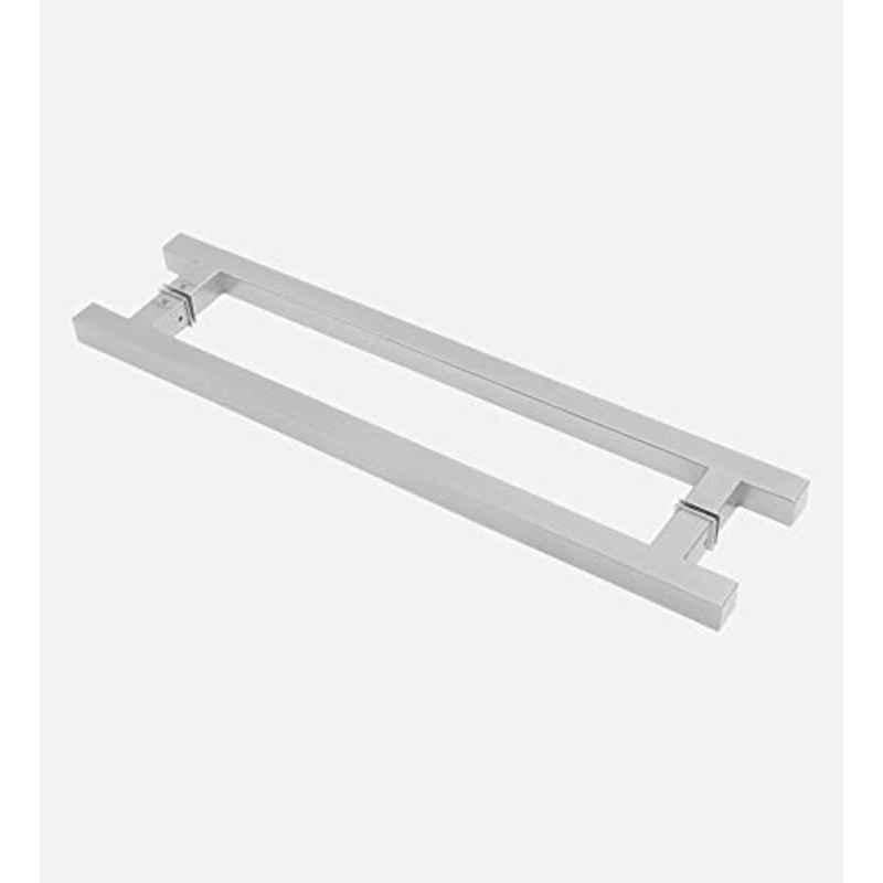 Voltizi 14 inch â€ŽStainless Steel Matt Satin Finish H Type Square Pull Push Door Handle