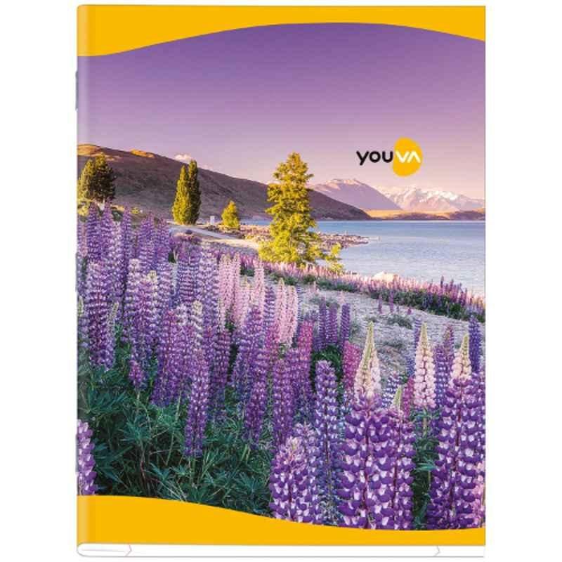 Navneet Youva Jumbo Size 76 Pages Assorted Design Jumbo Soft Bound Single Line Notebook, 23049 (Pack of 12)