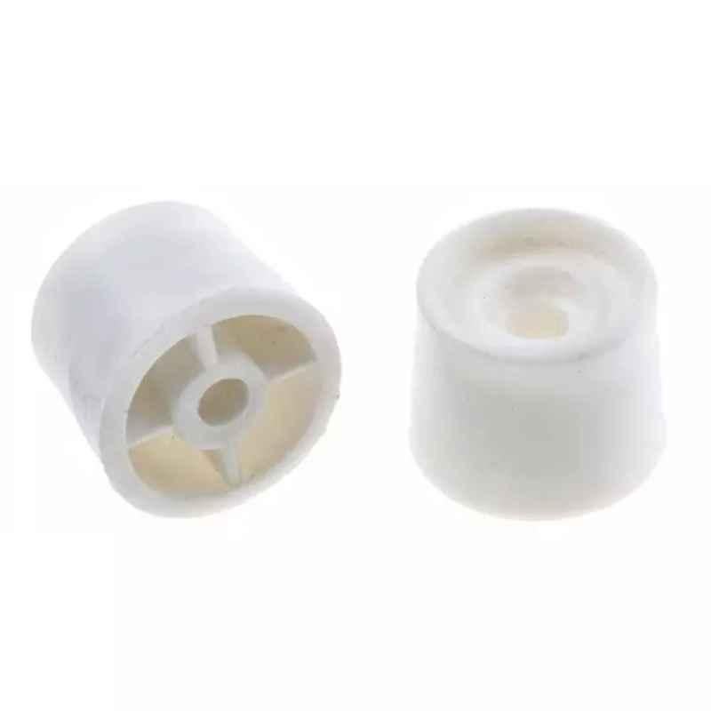 RS Pro 25mm White PVC Bumper Door Stop, 8946923