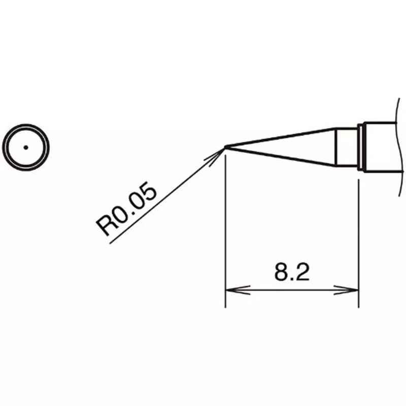 Hakko T38 Series I Shape Soldering Tip, T38-03IS (Pack of 2)