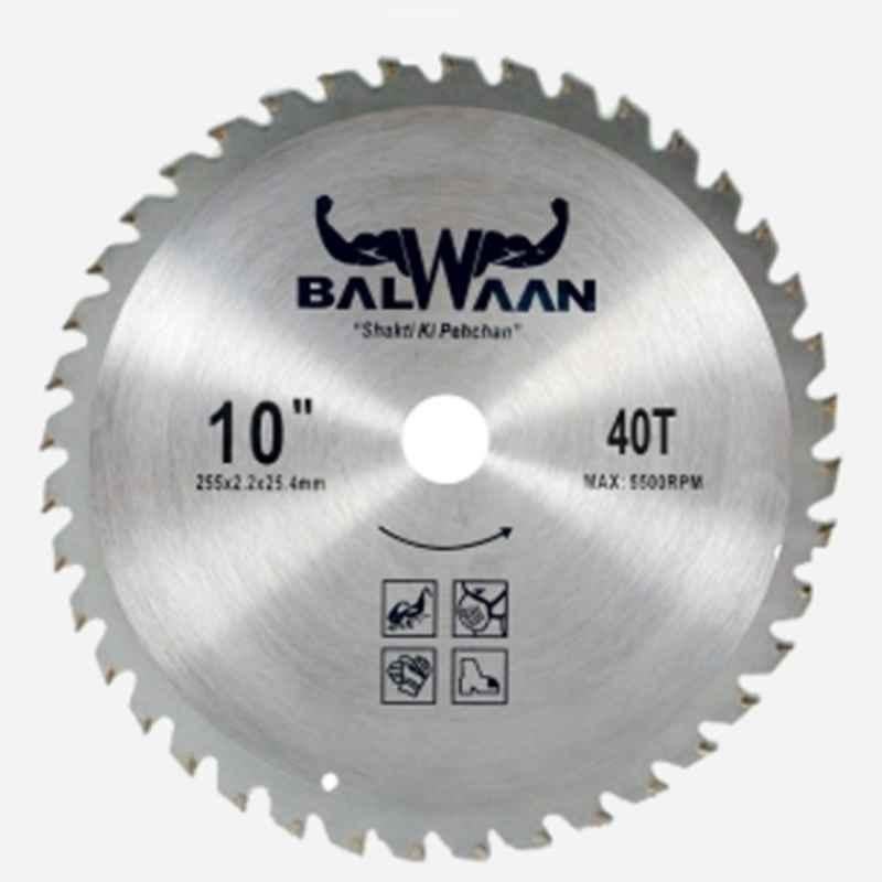 Balwaan 40T 10 inch 40 Teeth Tungsten Carbide Tip Brush Cutter Blade, MTAK-AC-BR-5409