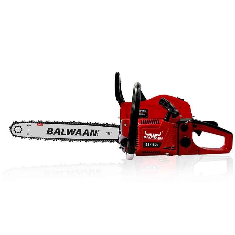 Balwaan BS-180E Eco 58cc 18 inch Single Cylinder Petrol Operated Chainsaw, MTAK-EN-CH-5529