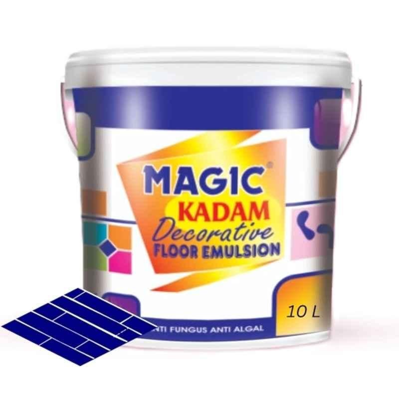 Magic Kadam 10 Litre Navy Blue Decorative Floor Paint with High Substrate Adhesion Strength