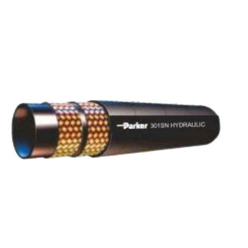 Parker 301SN-R2 5/8 inch 1m Synthetic Rubber Braided Hydraulic Hose, 301SNMSHA-10