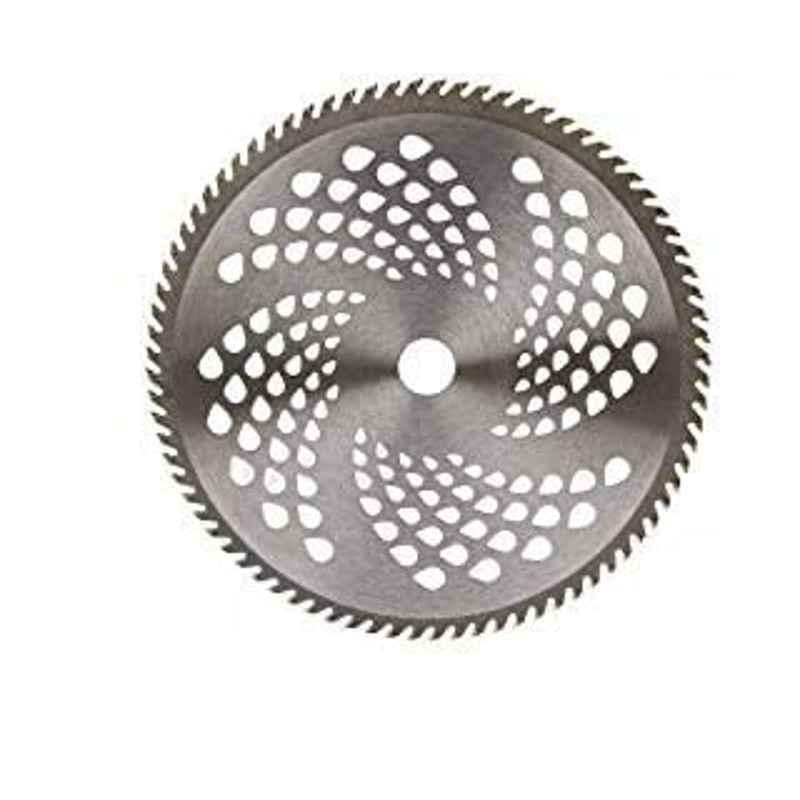 Farmo Tools 80T Alloy Steel Silver Diamond Cut Blade for Brush Cutter, ASNE005