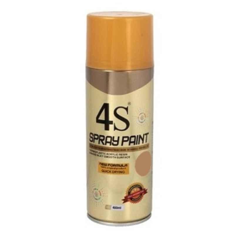 4S 400ml Gold Aerosol Acrylic Spray Paint, 4S428 (Pack of 24)