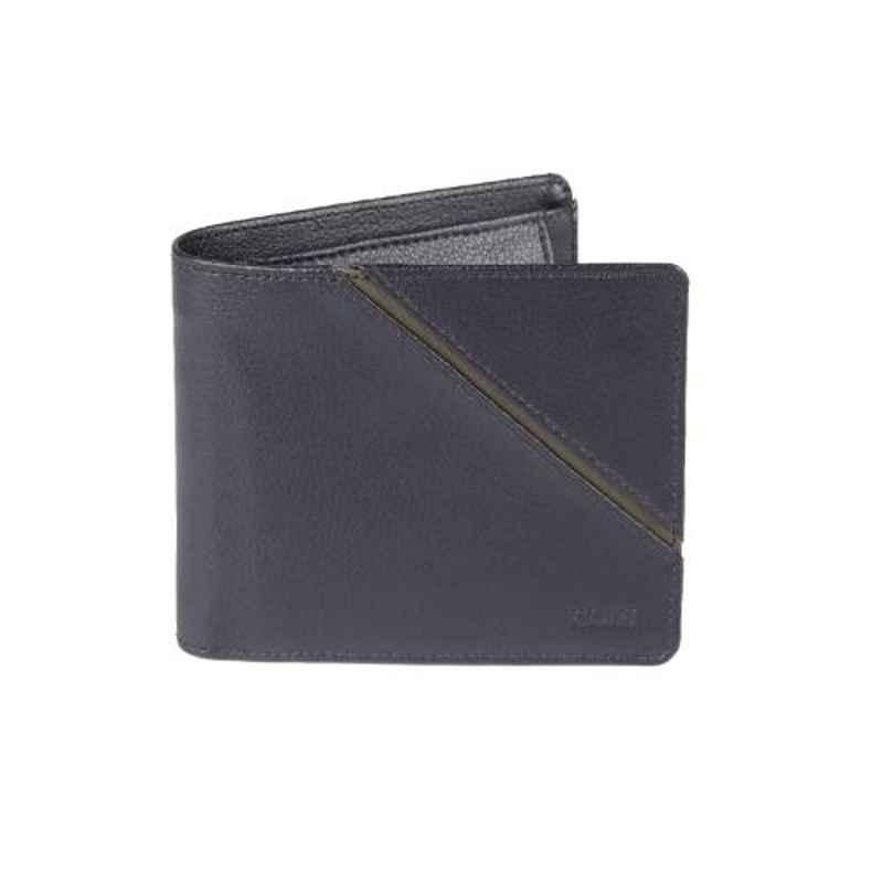 Elan 11x3x9cm 8 Slots Blue Bifold Coin Pouch Wallet with Flap, EFW-5107-BU