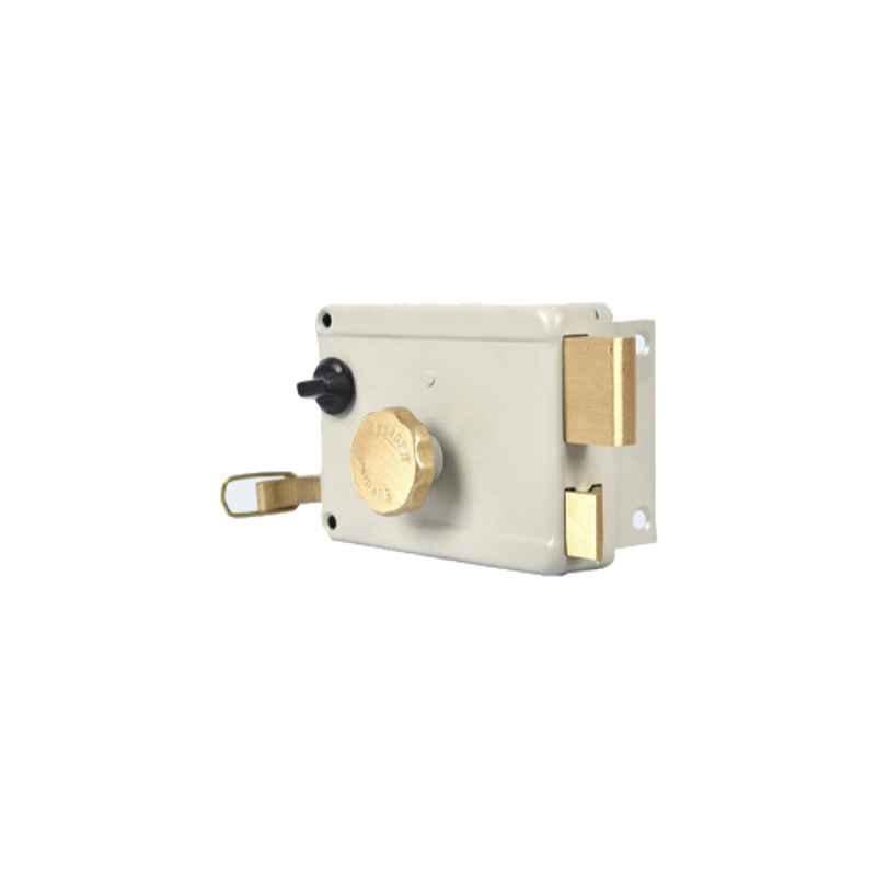 Europa 5 Pin Shell White Night Latch Main Door Lock, 1010