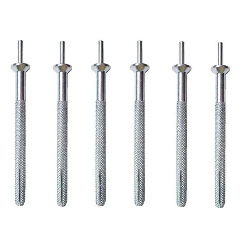 Lovely 12x100mm Clamp Head Permanent Fixing Fastener (Pack of 6)