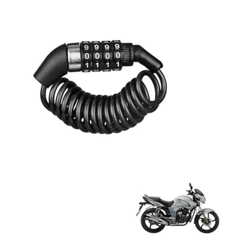 Kozdiko Plastic Black Resettable Password Multi-Use Cable Lock for Hero Hunk