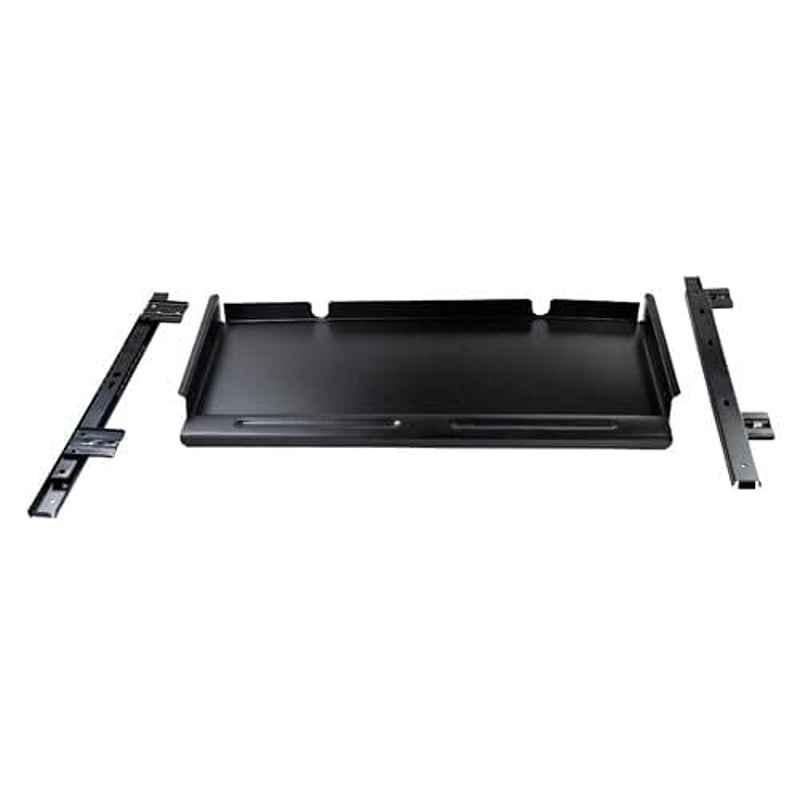 Galaxy Metal Black Keyboard Tray with Height Adjustable
