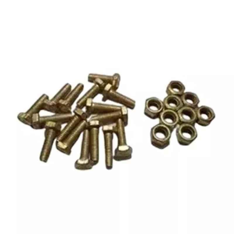 B K Jagan & Co 8x40mm GI Hex Head Bolt with Nut, 4556 (Pack of 30)