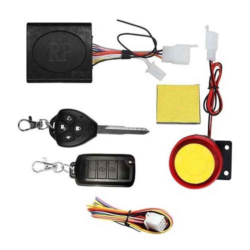 AllExtreme EXSBRH1 Single Buzzer Anti Theft Security Alarm System with Dual Remote Control Engine Start