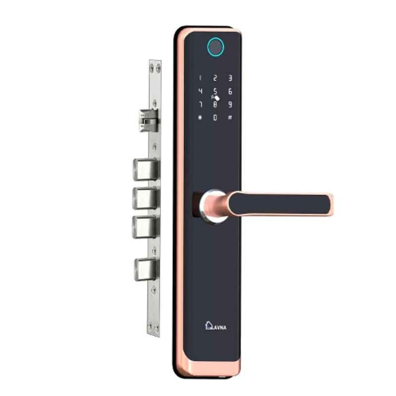 Lavna L-A24 Rose Gold Smart Digital Door Lock for Wooden Doors