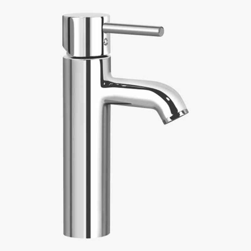 Kerovit Nucleus 267mm Silver Chrome Finish Single Lever Tall Basin Mixer without Pop-up, KB111011
