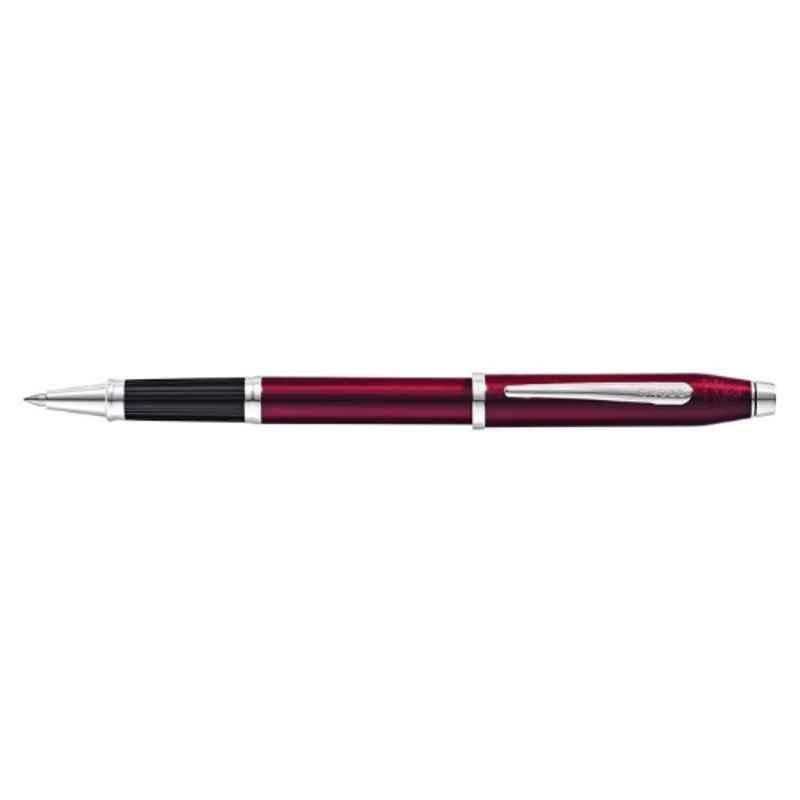 Cross Century II Black Ink Translucent Plum Lacquer Finish Roller Ball Pen, AT0085-114