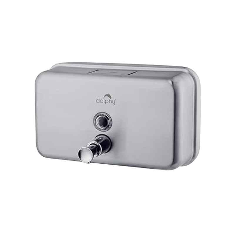 Dolphy 1200ml Stainless Steel 304 Silver Wall Mounted Soap Dispenser, DSDR0146