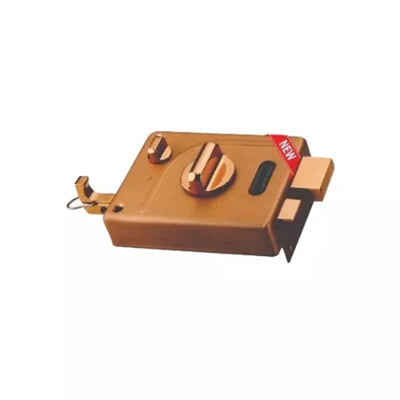 Harrison Duro Bolt 128x96x28mm Mild Steel Rose Gold Finish Door Rim Lock, 5530