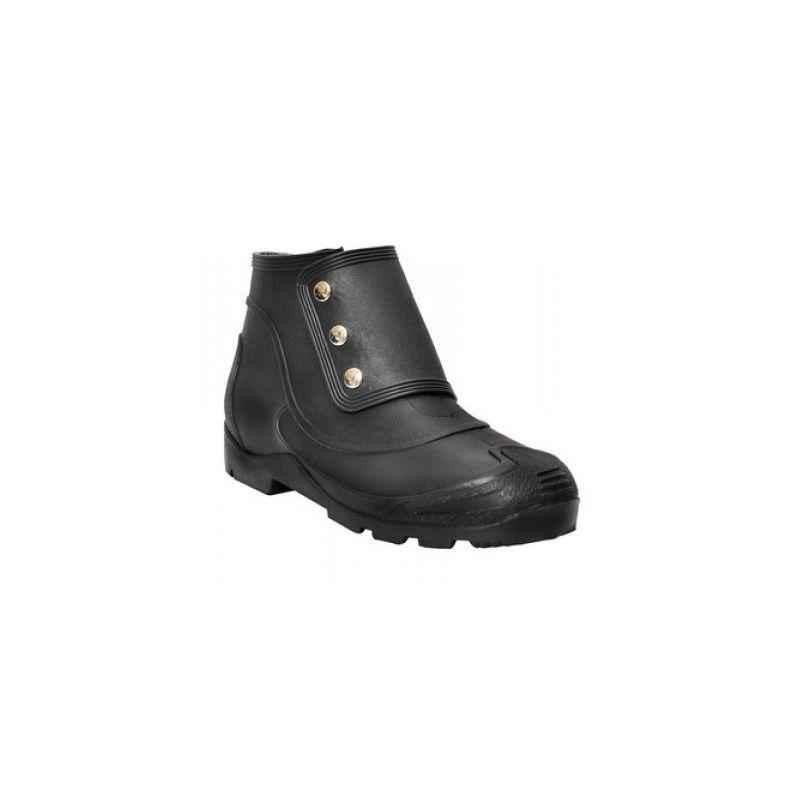 Hillson No Risk Steel Toe Black Gumboot, Size: 10