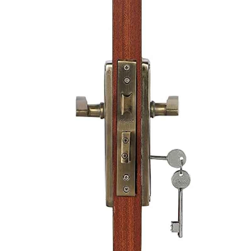 Voltizi 70mm â€ŽStainless Steel Antique Finish Mortise Door Lock Set for Main Door, CRZ024